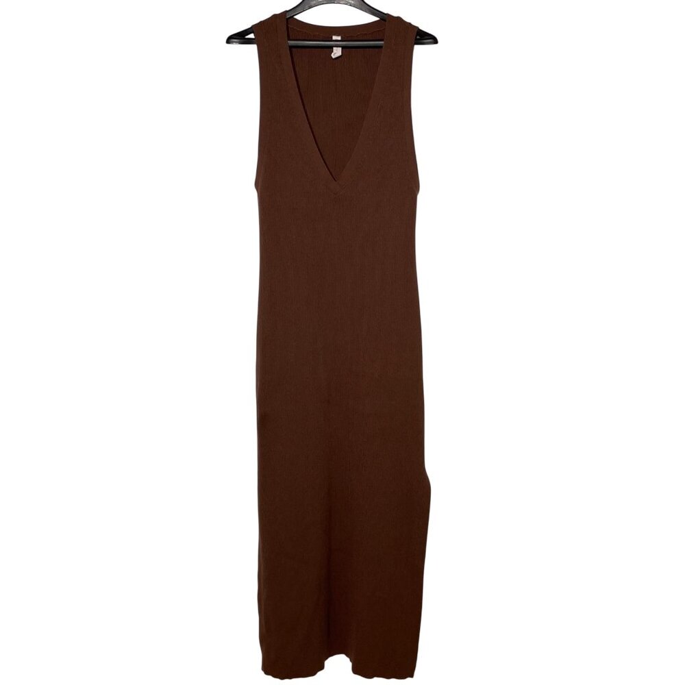 Anthropologie daily practice Brown Maxi Dress